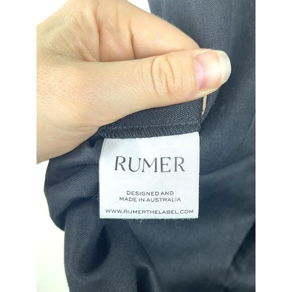 NWT! RUMER THE LABEL Black Reverie Freya Linen Maxi Dress Revolve Size S - Picture 12 of 15